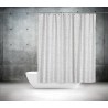 Koupelnový závěs 180x200 cm 100% Polyester - vzor 3182 BÍ - světlý závěs imitující popraskaný led