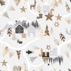 Ubrusovina PVC s textilním podkladem š.140 cm - vzor 232.1