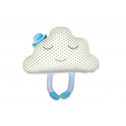 Polštářek obláček Spandex - vzor modrý