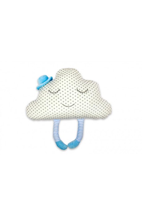 Polštářek obláček Spandex - vzor modrý