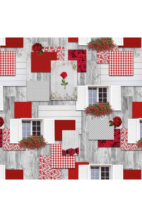 Ubrusovina PVC s textilním podkladem š.140 cm - vzor 182A