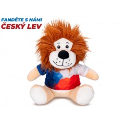 Plyšák Český lev 25cm v tričku 